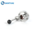 Hot sell Sanitary Stainless Steel Pull Handle Brew Beer Dairy Product Butterfly Valve